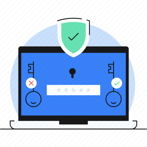 Online security icon, protection concept, security shield icon - Download on Iconfinder