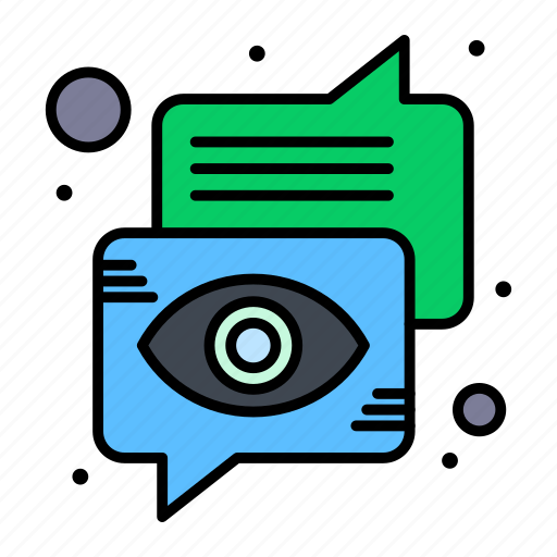Bubble, chat, communication, eye, speech icon - Download on Iconfinder