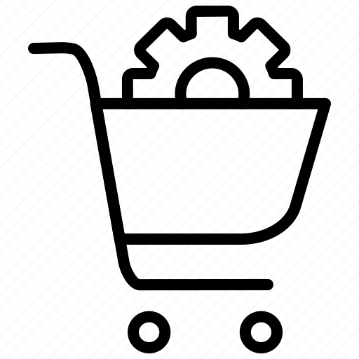 Ecommerce, marketing, retail, settings, shopping basket, shopping cart icon - Download on Iconfinder