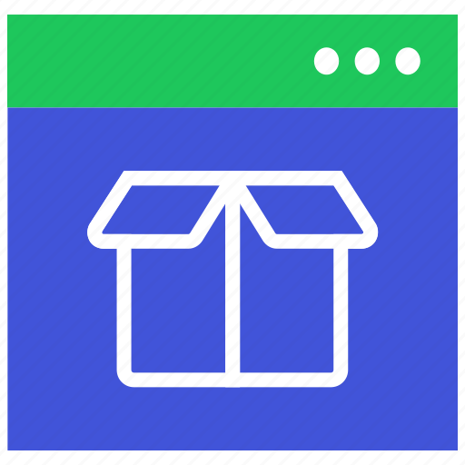 Browser, delivery, package, product, retail, website icon - Download on Iconfinder