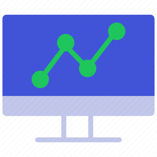 Analytics, dashboard, desktop, graph, monitoring, report, sales icon - Download on Iconfinder