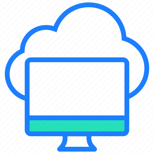 Cloud storage, computing, monitor, server, technology, web icon - Download on Iconfinder