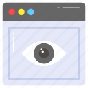 web, website, eye, visibility, monitoring, surveillance, vision