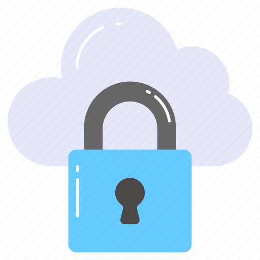 Cloud, security, lock, padlock, protection, access, authentication icon - Download on Iconfinder