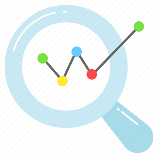 Data, analytics, analysis, magnifier, growth, chart, statistics icon - Download on Iconfinder