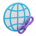 globe, link, url, network, website, worldwide, render, three-dimensional