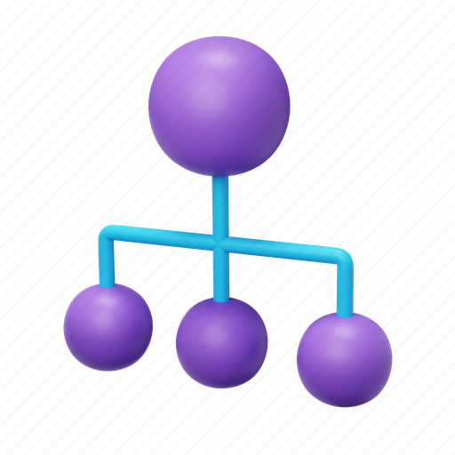 Hierarchy, element, diagram, structure, management, flowchart, organization 3D illustration - Download on Iconfinder