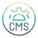cms, code, design, gear