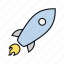 rocket, space, startup