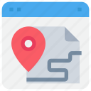 gps, location, map, online