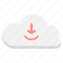 cloud, download, downloading, computing, connection, network