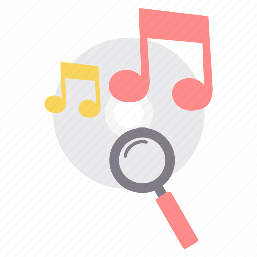 Music, search, audio, cd, magnifier, play, song icon - Download on Iconfinder
