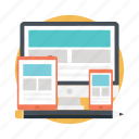 adaptive layout, responsive design, responsive layout, web article, website content 