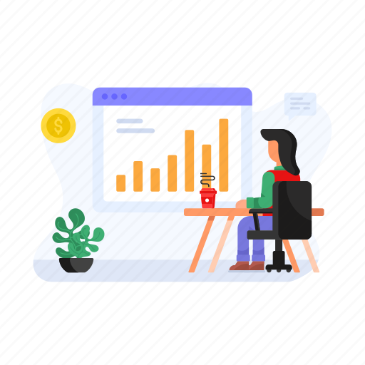 Web analytics, business growth, business chart, data analysis, financial analytics illustration - Download on Iconfinder