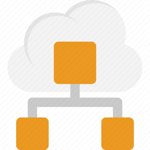 Cloud computing network, cloud connection, cloud network diagram, cloud service, distributed cloud database icon - Download on Iconfinder