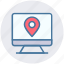 gps, lcd, location, map pin, monitor, seo, site 