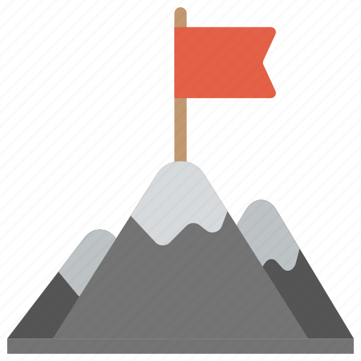 Mission accomplished, mission achievement, mountain flag, successful mission, victory icon - Download on Iconfinder