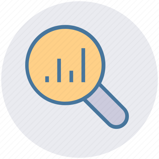 Analytics, chart, graph, lookup, magnifier, search, seo icon - Download on Iconfinder