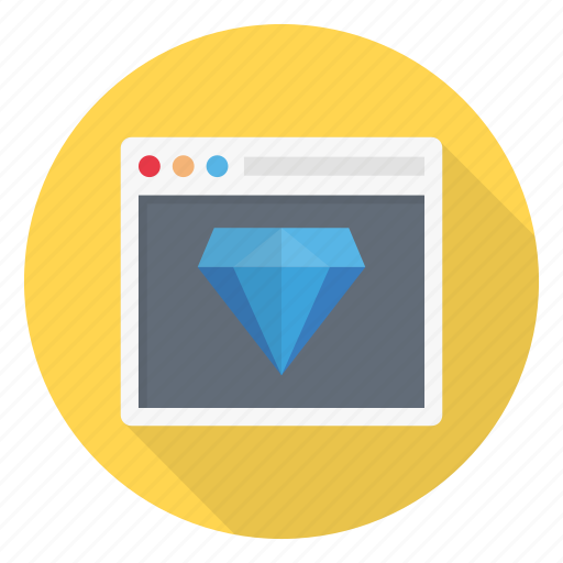 Browser, diamond, premium, quality, webpage icon - Download on Iconfinder