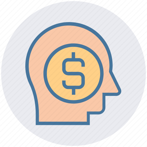 Business mind, businessman, dollar sign, head, marketing, mind icon - Download on Iconfinder
