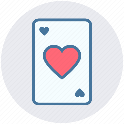 Ace, card, hazard, heart, playing card, poker, seo icon - Download on Iconfinder