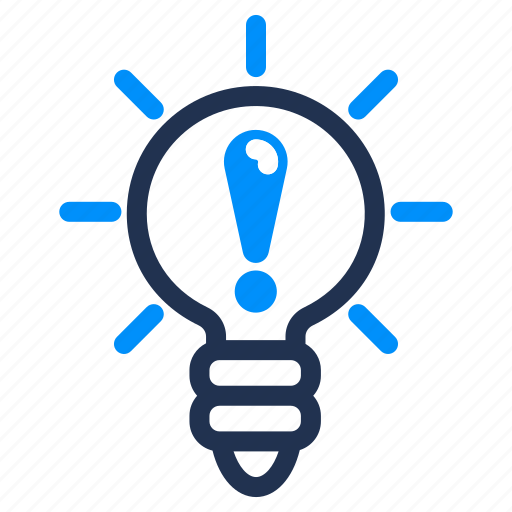 Idea, light bulb, creative, inspiration, creativity, bright, exclamation mark icon - Download on Iconfinder