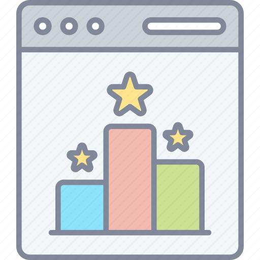 Ranking, rating, browser, stars icon - Download on Iconfinder