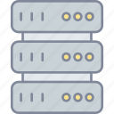 database, server, storage, network 