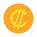 colon, money, coin, exchange, currency