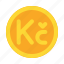 koruna, money, coin, exchange, currency 