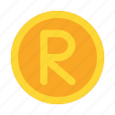 rand, south, african, coin, exchange, currency