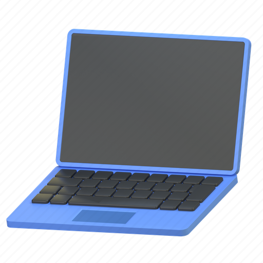 Laptop, notebook, hardware device, device 3D illustration - Download on Iconfinder