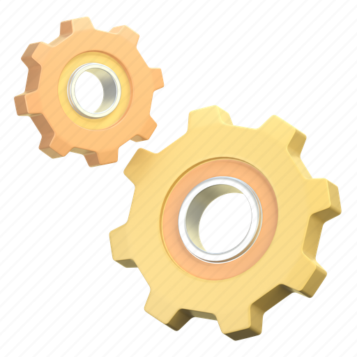 Setting, gear, configuration, cogwheel, repair 3D illustration - Download on Iconfinder