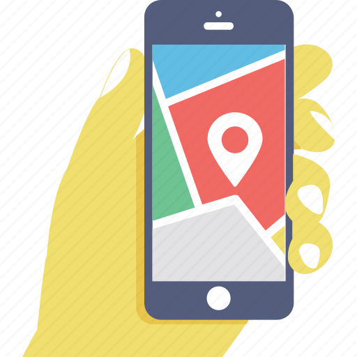 Gps device, location online, mobile gps, mobile map, navigation icon - Download on Iconfinder