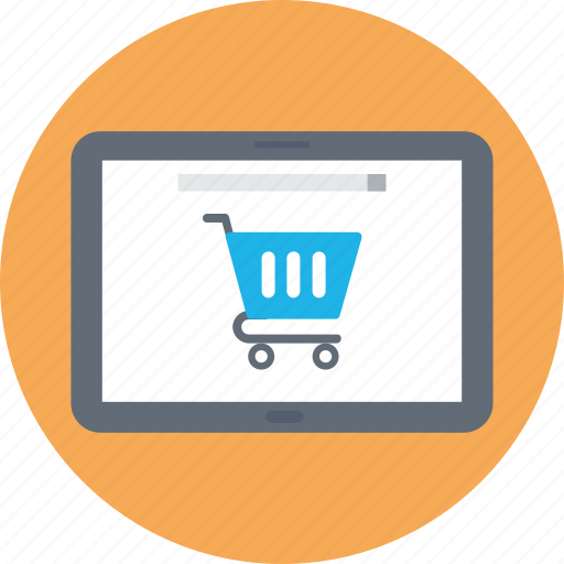 Ecommerce, m commerce, mobile commerce, mobile with cart, online shopping icon - Download on Iconfinder