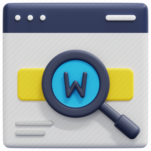 Keywords, keyword, search, seo, magnifier, research, 3d icon - Download on Iconfinder