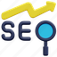 seo, graph, loupe, magnifying, glass, marketing, search, 3d 