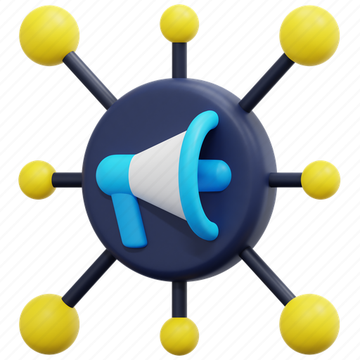 Social, marketing, network, megaphone, digital, seo, 3d icon - Download on Iconfinder