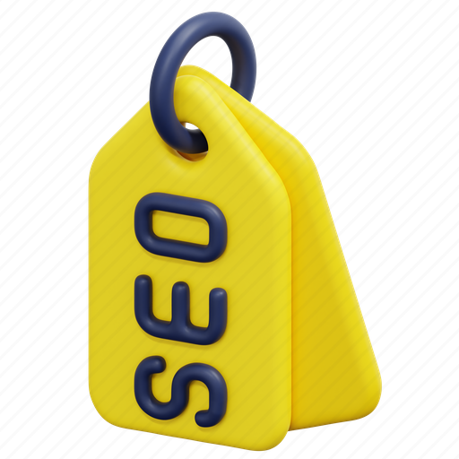 Seo, tag, keyword, keywording, marketing, 3d 3D illustration - Download on Iconfinder