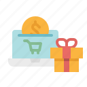 buy, gift, online, shopping