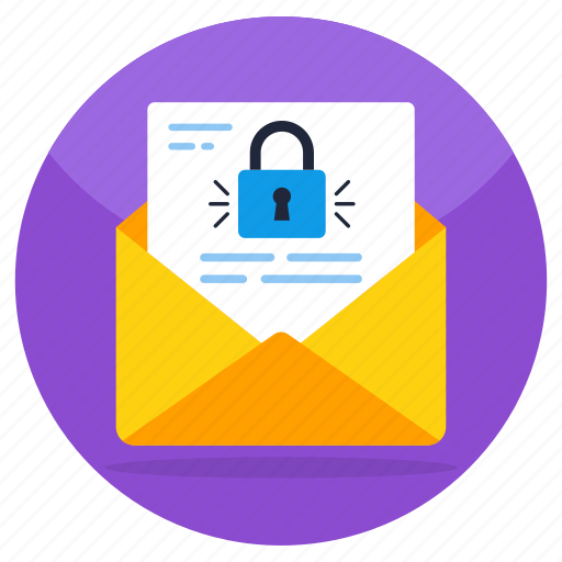 Secure mail, secure email, locked mail, mail security, mail protection icon - Download on Iconfinder