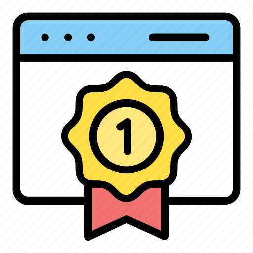 Seo, web, page, rank, website, medal icon - Download on Iconfinder