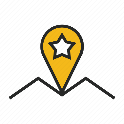 Location, place, star, tag, map, navigation, pin icon - Download on Iconfinder