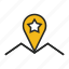 location, place, star, tag, map, navigation, pin 