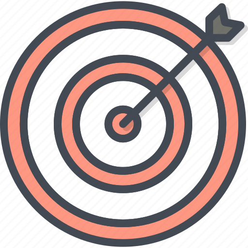 Arrow, business, filled, outline, people, target, targeting icon - Download on Iconfinder
