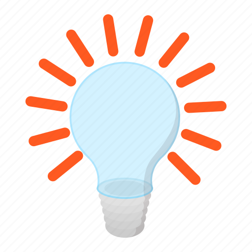 Bulb, cartoon, idea, invention, lamp, light, lightbulb icon - Download on Iconfinder