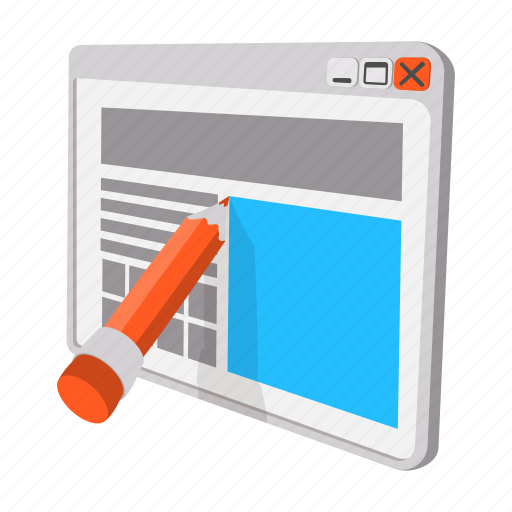 Blogging, book, cartoon, computer, notebook, website, writing icon - Download on Iconfinder