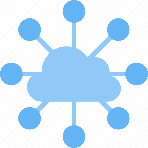 Cloud, computing, connections, share, sharing, social network, storage icon - Download on Iconfinder