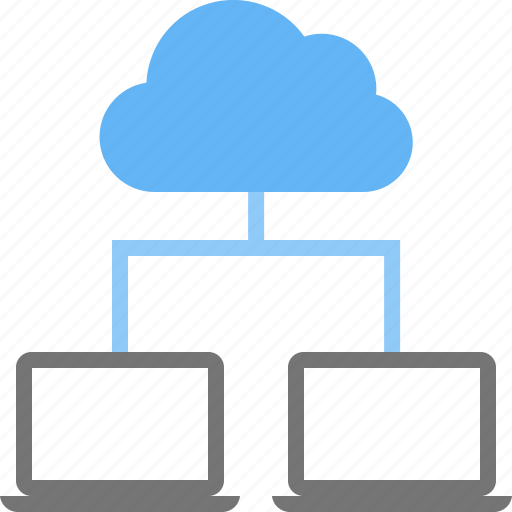 Cloud, device, hierarchy, laptop, relation, sync icon - Download on Iconfinder