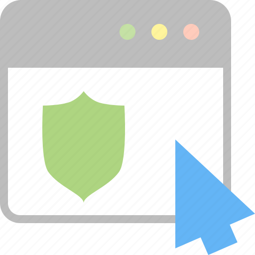 Arrow, cursor, guard, protection, security, shield, window icon - Download on Iconfinder